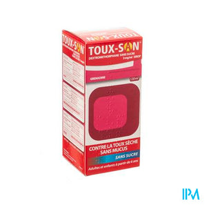 Toux San Dextromet Z/suiker 3mg/ml+grenadine 120ml