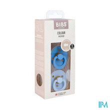 Load image into Gallery viewer, Bibs 1 Fopspeen Duo Sky Blue&amp;baby Blue
