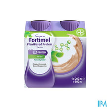 Afbeelding in Gallery-weergave laden, Fortimel Plantbased Protein Cappuccino 4x200ml
