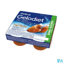 Afbeelding in Gallery-weergave laden, Gelodiet Gelwater Zoetstof Perzikthee Pot 4x120g
