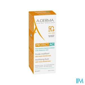 Aderma Protect Ac Fluide Matterend Spf50+ 40ml