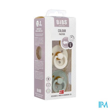 Load image into Gallery viewer, Bibs 1 Fopspeen Duo Sage Ivory
