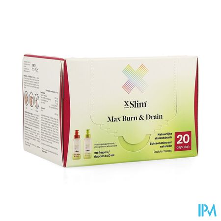 X-slim Burn+drain Fl 20x10ml