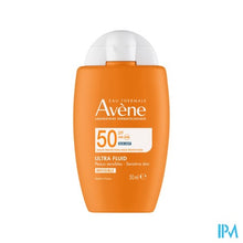 Afbeelding in Gallery-weergave laden, Avene Zon Spf50 Ultra Fluid Invisible 50ml
