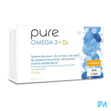 Afbeelding in Gallery-weergave laden, Pure Omega 3 + D3 Softgels 30
