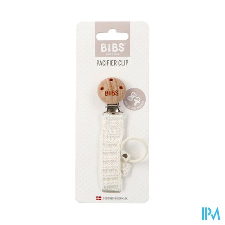 Bibs Fopspeenketting Knitted Ivory