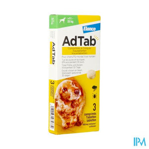 Adtab 450mg Hond >11kg-22kg Kauwtabl 3