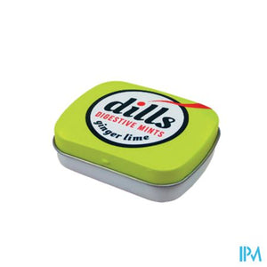 Dills Ginger & Lime Mints Z/suiker 15g