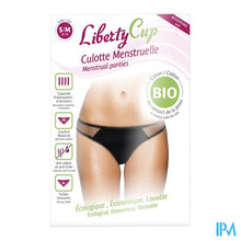 Charger l'image dans la galerie, Libertycup Satijn Zwart Menstruatieslip S/m 36-38
