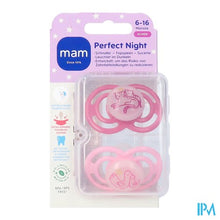 Afbeelding in Gallery-weergave laden, Mam Perfect Night Fopspeen Silic. 6-16m Pink 2
