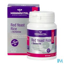 Afbeelding in Gallery-weergave laden, Mannavital Red Yeast Rice+berberine Plat.v-caps 60
