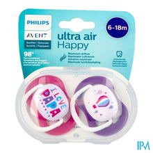 Afbeelding in Gallery-weergave laden, Philips Avent Fopspeen 6m+ Happy Girl
