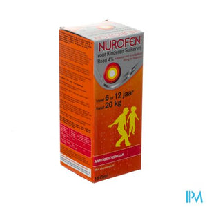 Nurofen Impexeco 4% Sirop Strawberry Zs Kind 150ml