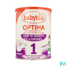 Afbeelding in Gallery-weergave laden, Babybio Optima 1 Zuigel.melk Bio Bifidus 0-6m 900g
