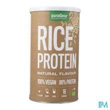 Load image into Gallery viewer, Purasana Vegan Rijst Protein 80% Naturel Bio 400g
