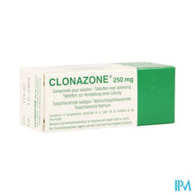 Charger l'image dans la galerie, Clonazone 250mg Comp Voor Oplossing Tube Comp 60
