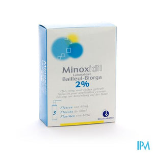 Minoxidil Biorga 2% Opl Cutaan Koffer Fl 3x60ml