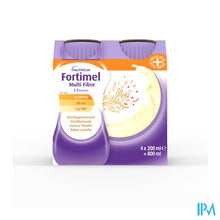 Afbeelding in Gallery-weergave laden, Fortimel Multifiber 1.5kcal Vanille 4x200ml
