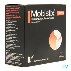 Mobistix Instant Aardbei Vanille 500Mg Gran Zak 24