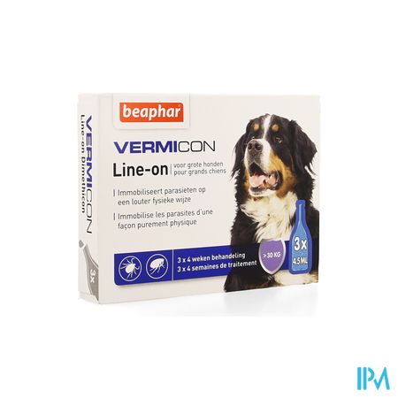 Beaphar Vermicon Line-on Grote Hond 3x4,5ml