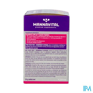 Mannavital Red Yeast Rice+berberine Plat.v-caps 60