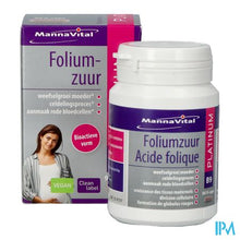 Afbeelding in Gallery-weergave laden, Mannavital Foliumzuur Platinum V-caps 90
