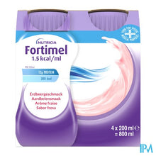 Afbeelding in Gallery-weergave laden, Fortimel 1.5kcal Aardbei 4x200ml
