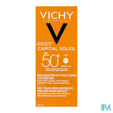 Charger l'image dans la galerie, Vichy Cap Sol Gezichtscreme Dry Touch Spf50+ 50ml

