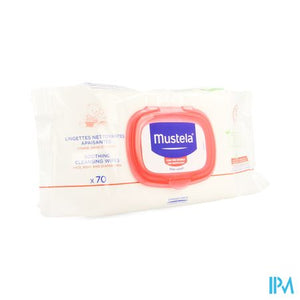 Mustela Pts Verzachtende Reinig.doekjes Z/parfum70