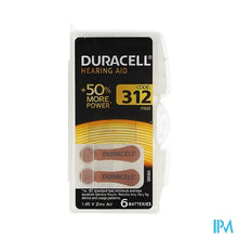 Load image into Gallery viewer, Duracell Easytab Hoorbatterij Da312 6 Bruin
