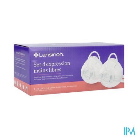 Lansinoh Dubbel Handvrije Afkolfset 3 Maten