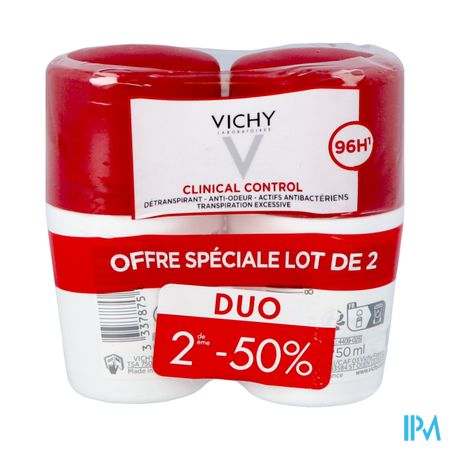 Vichy Deo V Roll 96h Clinical Ctrl Duo 50ml 2e-50%