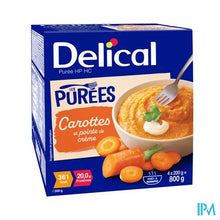 Load image into Gallery viewer, Delical Puree Wortelen Hphc 4x200g

