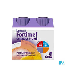Afbeelding in Gallery-weergave laden, Fortimel Compact Protein Perzik-mango 4x125ml

