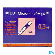 Afbeelding in Gallery-weergave laden, Bd Microfine+ Ins.sp.demi 0,3ml 30g 8mm 100 324826
