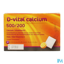 Afbeelding in Gallery-weergave laden, D-vital Calcium 500/200 Sinaas Zakjes 40
