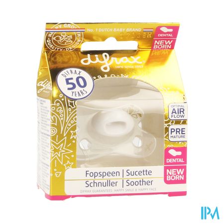 Difrax Fopspeen -2/+2m Dental Gold