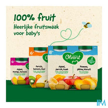 Charger l'image dans la galerie, Olvarit Fruit Appel Perzik Koek 2x200g 8m54
