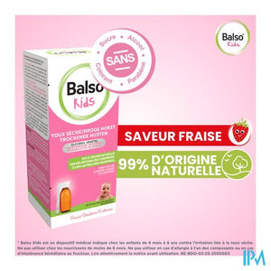 Balso Kids Hoestsiroop Z/suiker 125ml + Pipet Nf