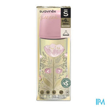 Charger l'image dans la galerie, Suavinex Gold Bottle Silicone Slow Flow 360ml Pink
