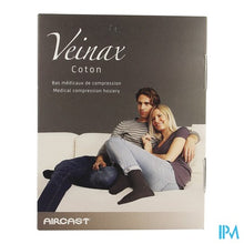 Afbeelding in Gallery-weergave laden, Veinax Kous Katoen Man 2 Lang Zwart Maat 3
