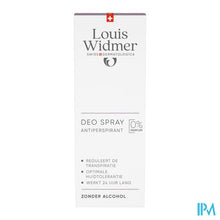 Afbeelding in Gallery-weergave laden, Widmer Deo Spray Antiperspirant Zonder Parfum 75ml
