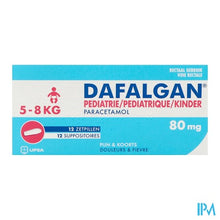 Afbeelding in Gallery-weergave laden, Dafalgan Pediatrie 80mg Suppo 12

