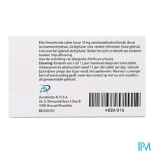 Afbeelding in Gallery-weergave laden, Cetirizin Aurobindo 10mg Filmomh Tabl 10
