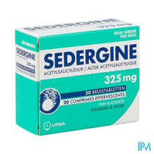 Load image into Gallery viewer, Sedergine 325mg Bruistabl 20 Nf
