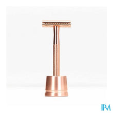 Afbeelding in Gallery-weergave laden, Bambaw Metalen Veilig.scheermes+sokkel Roze Goud

