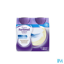 Load image into Gallery viewer, Fortimel Compact 2.4kcal Banaan 4x125ml
