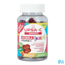 Load image into Gallery viewer, Upsa C Energy Acerola Kids Gummies 60
