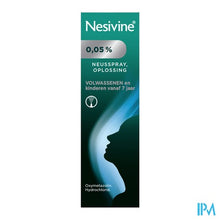 Afbeelding in Gallery-weergave laden, Nesivine 0,05% Classic Neusspray 10ml
