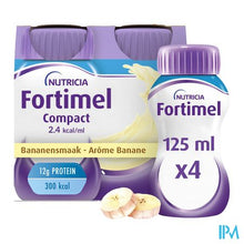 Afbeelding in Gallery-weergave laden, Fortimel Compact 2.4kcal Banaan 4x125ml
